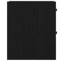 Produktbild för Badrumsmöbelset Svart Ek 80 x 18 x 60 cm Konstruerat trä