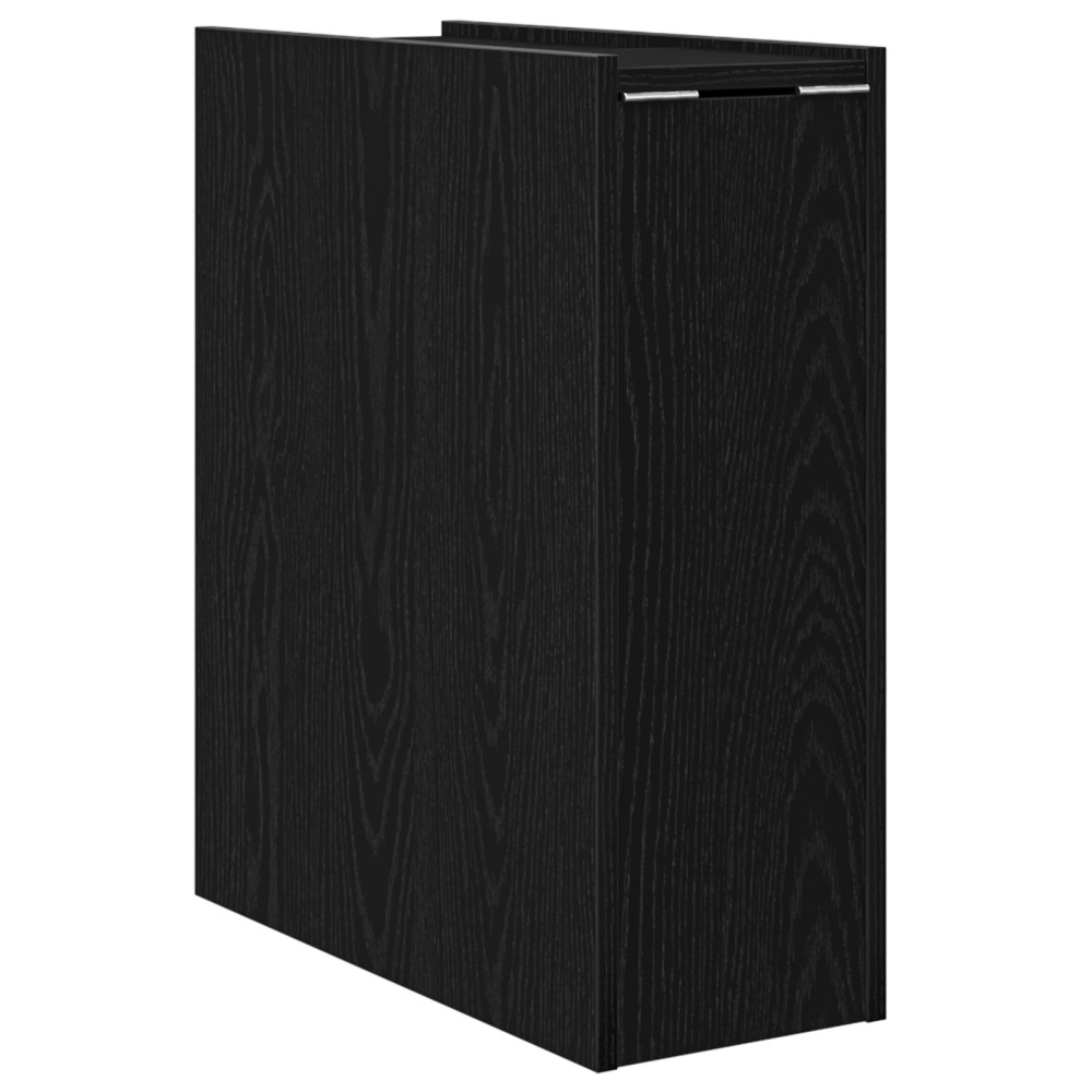 Produktbild för Badrumsmöbelset Svart Ek 80 x 18 x 60 cm Konstruerat trä
