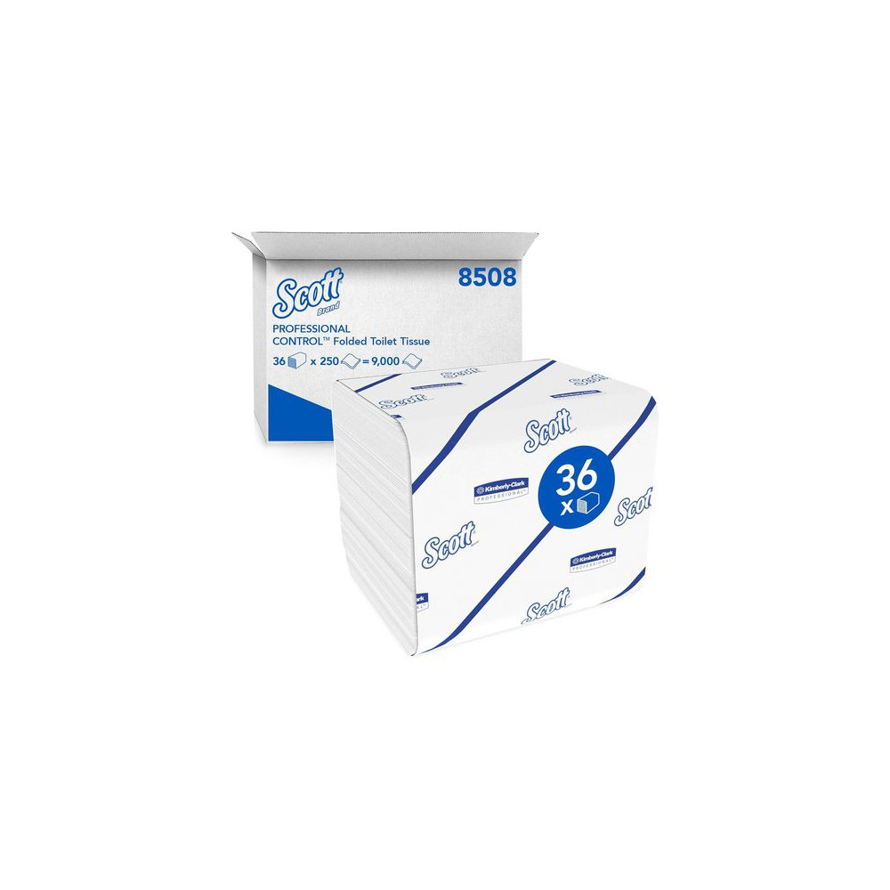 Produktbild för Toalettpapper SCOTT 8508 bulk 250/FP