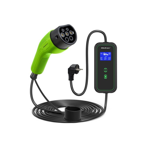 Qoltec Qoltec EV-laddningsstation - 2-i-1, 230V - IEC 62196 Type 2 - 3.5 kW