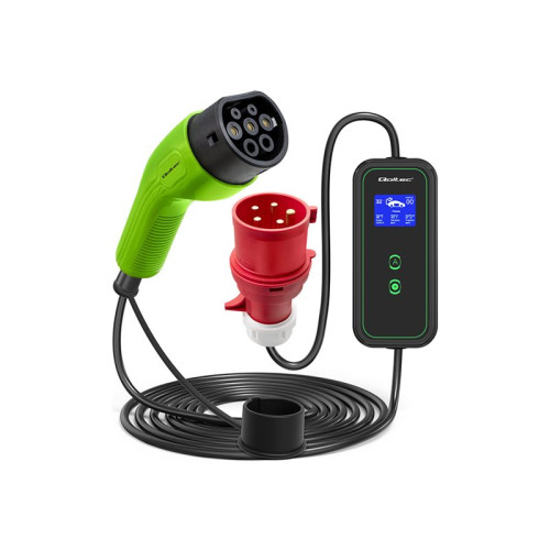 Qoltec Qoltec EV-laddningsstation - 2-i-1, 230V, CEE 5-polig - IEC 62196 Type 2 - 7 kW