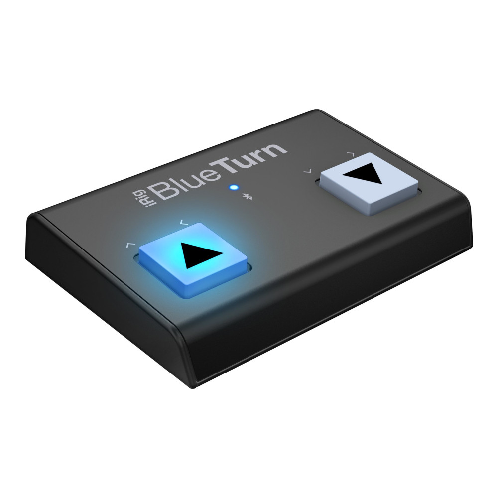 Produktbild för IK Multimedia iRig BlueTurn - sidvändare med Bluetooth för mobiltelefon, surfplatta