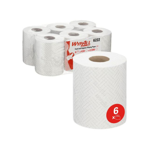 WYPALL Torkrulle WYPALL 6222 centrummatad 6/FP