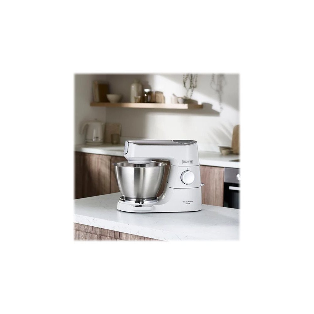 Produktbild för Kenwood Titanium Chef Baker KVC65.001WH - köksmaskin - 1200 W - vit/champagne cream