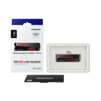 Produktbild för Samsung 990 PRO MZ-V9P1T0GW - SSD - 1 TB - PCIe 4.0 x4 (NVMe)