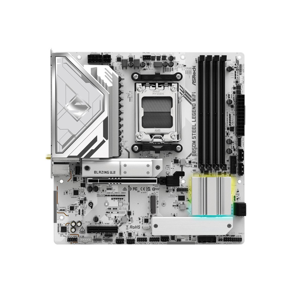 Produktbild för ASRock B850M STEEL LEGEND WIFI - moderkort - micro ATX - Socket AM5 - AMD B850
