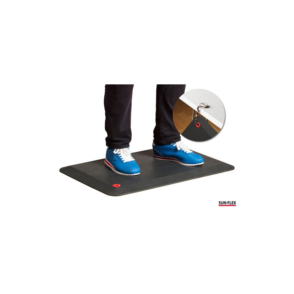 Produktbild för Arbetsplatsmatta SUN-FLEX StandMat gr/sv