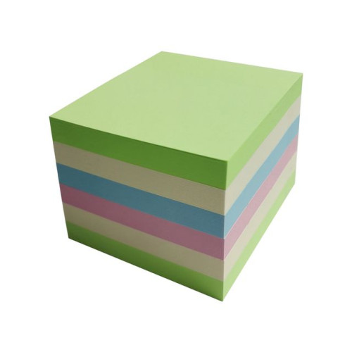 Lyreco Notes LYRECO recycled 75x75mm sort. 6/fp