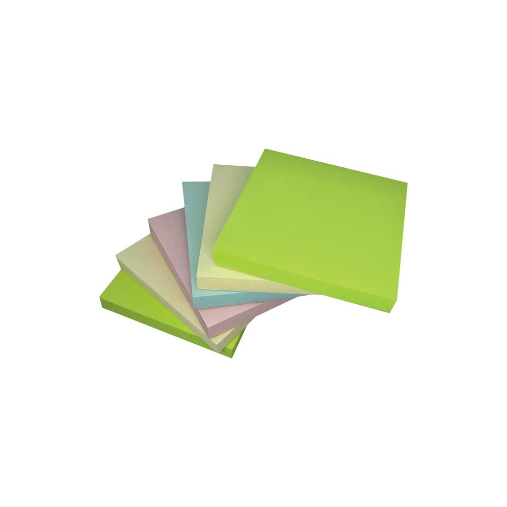Produktbild för Notes LYRECO recycled 75x75mm sort. 6/fp