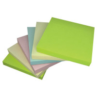 Produktbild för Notes LYRECO recycled 75x75mm sort. 6/fp
