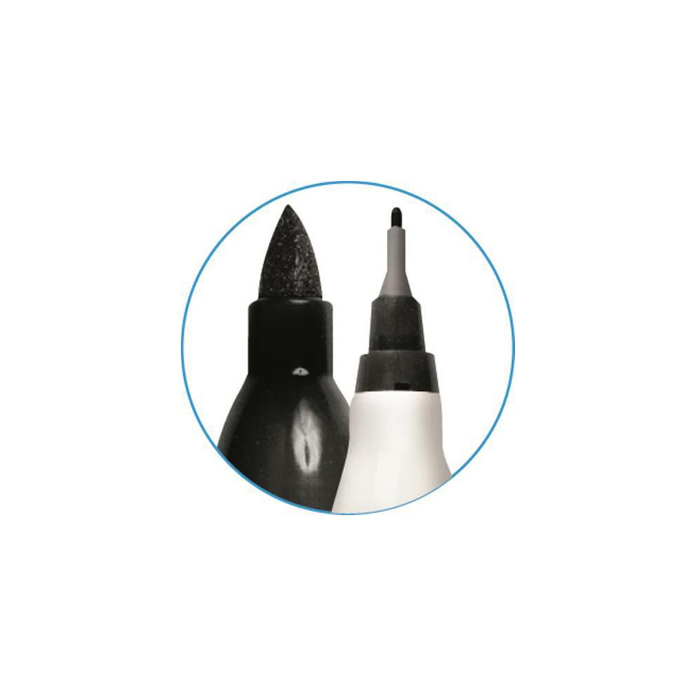 Produktbild för Märkpenna SHARPIE Twin Tip svart 12/fp
