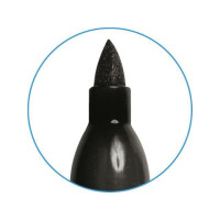 Produktbild för Märkpenna SHARPIE Twin Tip svart 12/fp