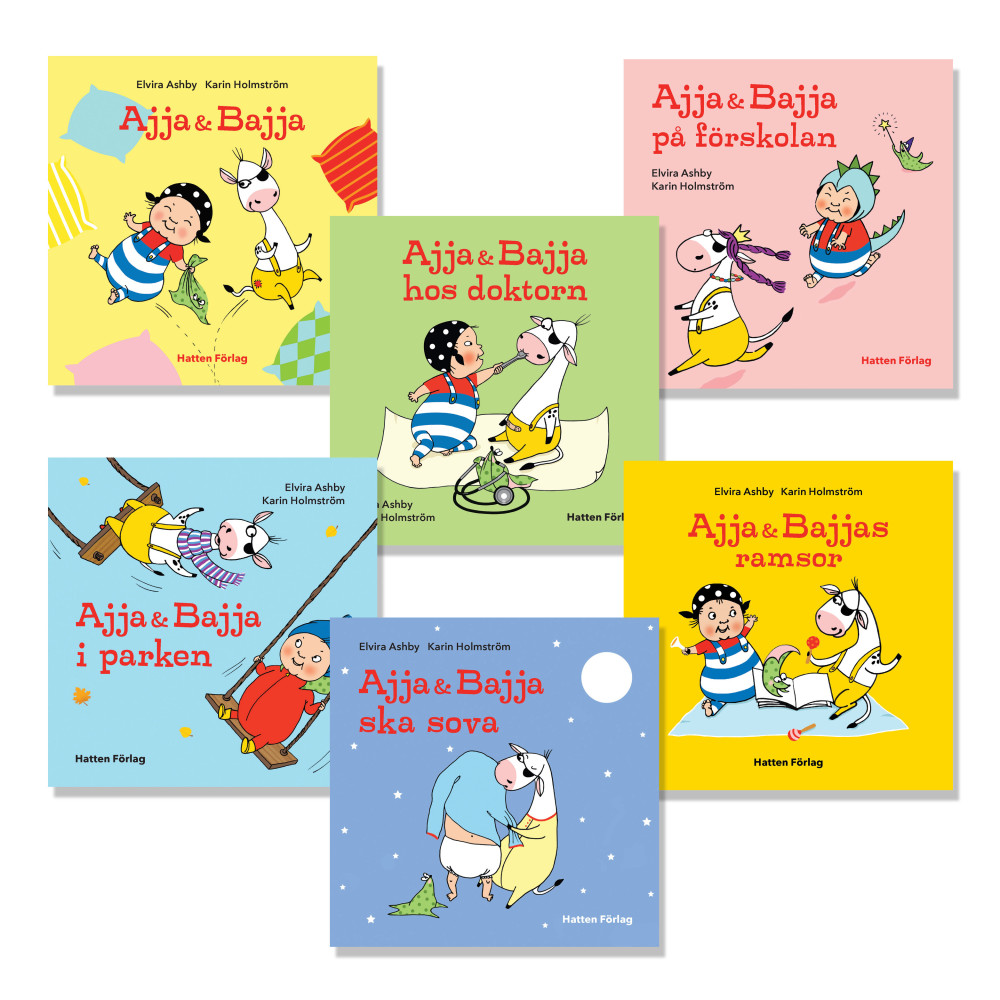 Produktbild för Ajja & Bajja - Språkstimulerande bokpaket (bok, kartonnage)