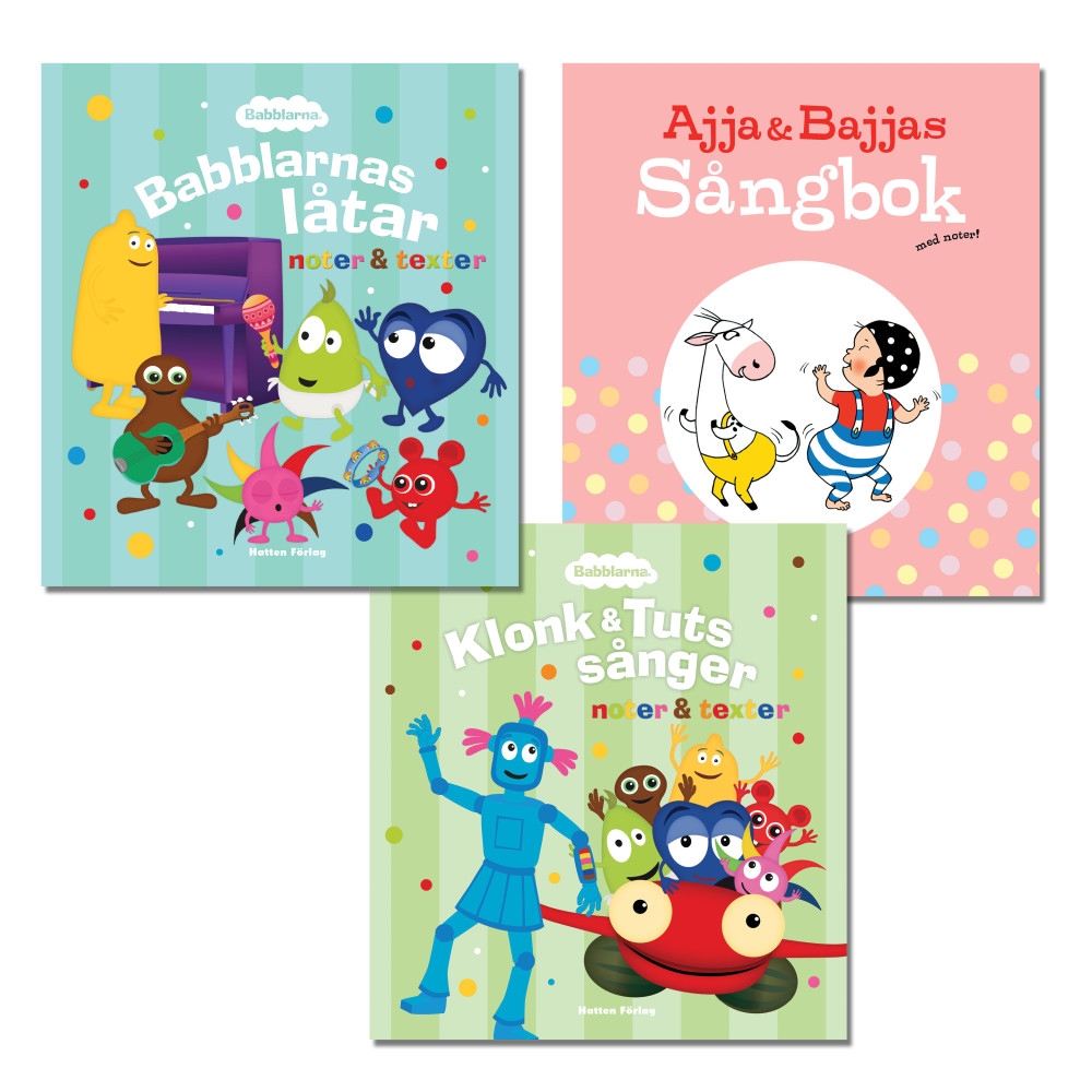 Produktbild för Sjung med Babblarna och Ajja & Bajja (bok, kartonnage)