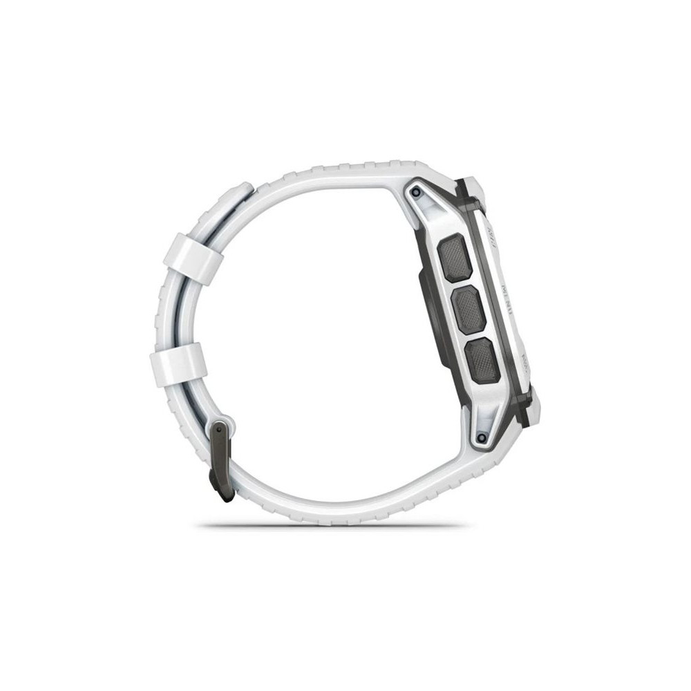 Produktbild för Garmin Instinct 2X Solar - fiberförstärkta polymerer - Ja smart klocka med band - 64 MB - whitestone