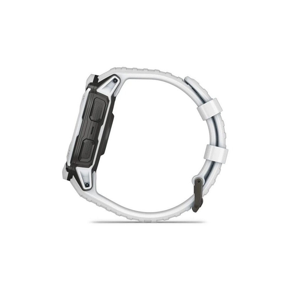 Produktbild för Garmin Instinct 2X Solar - fiberförstärkta polymerer - Ja smart klocka med band - 64 MB - whitestone