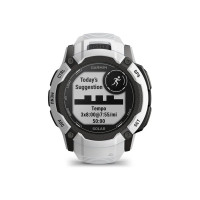 Produktbild för Garmin Instinct 2X Solar - fiberförstärkta polymerer - Ja smart klocka med band - 64 MB - whitestone