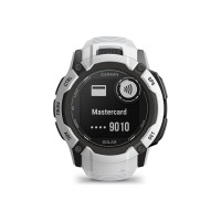 Produktbild för Garmin Instinct 2X Solar - fiberförstärkta polymerer - Ja smart klocka med band - 64 MB - whitestone