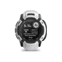 Produktbild för Garmin Instinct 2X Solar - fiberförstärkta polymerer - Ja smart klocka med band - 64 MB - whitestone