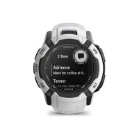 Produktbild för Garmin Instinct 2X Solar - fiberförstärkta polymerer - Ja smart klocka med band - 64 MB - whitestone