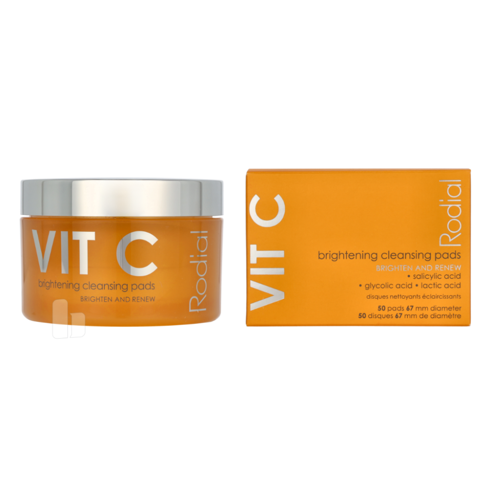 Produktbild för Rodial Vit C Brightening Cleansing Pads 50 pack Dam