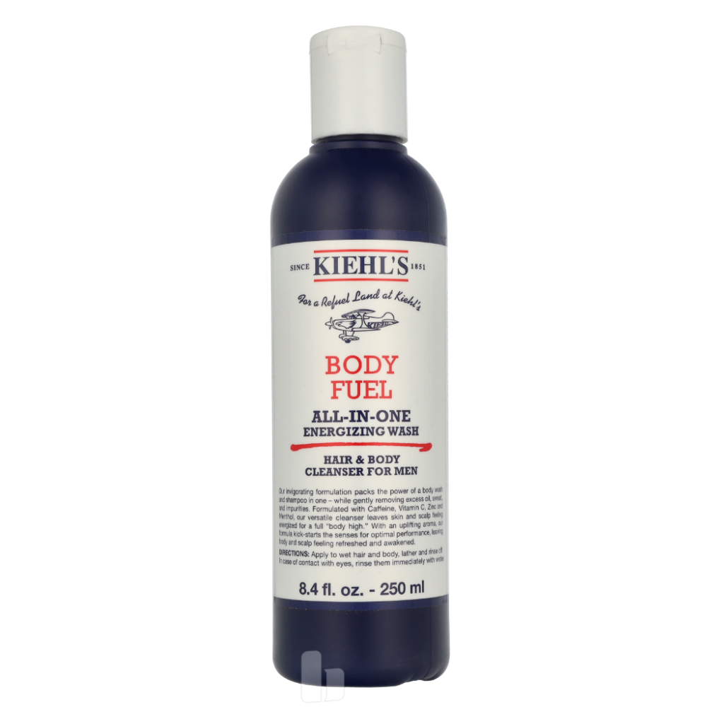 Produktbild för Kiehl's Body Fuel All-In-One Energizing Wash Hair & Body 250 ml Herr