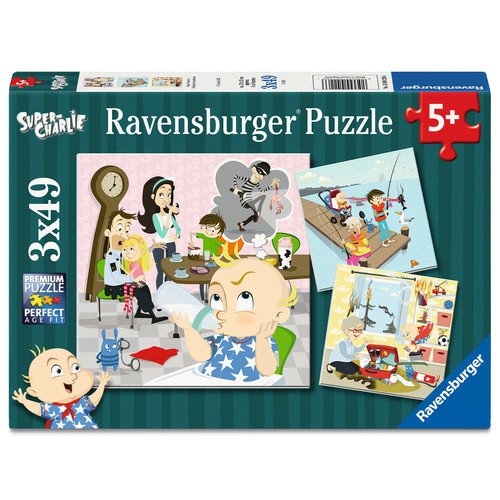 Ravensburger Pussel Super Charlie 3X49 psc