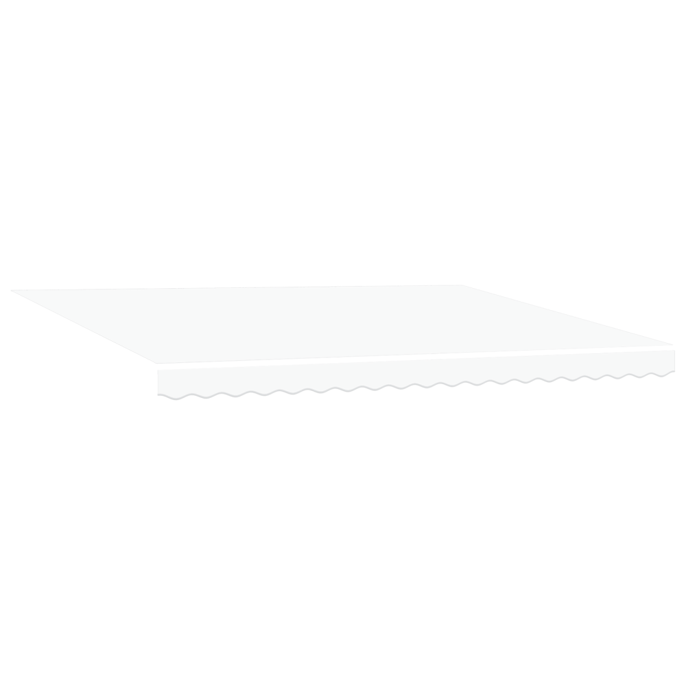 Produktbild för Utdragbar markis Vit 450 x 350 x 165 cm Polyester och aluminium