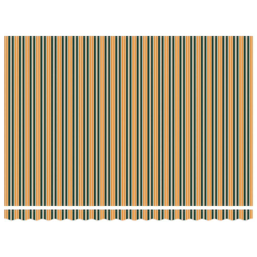 Produktbild för Utdragbar markis Grön och Gul 450 x 350 x 165 cm