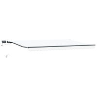 Produktbild för Utdragbar markis Vit 500 × 300 cm Duk och Aluminium