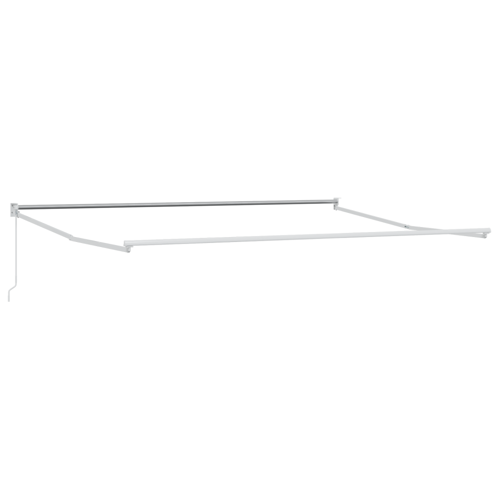 Produktbild för Utdragbar markis Vit 500 x 300 x 165 cm Polyester och aluminium