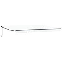Produktbild för Markis Vit 500 x 300 x 165 cm Polyester och metall