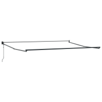 Produktbild för Markis Vit 500 x 300 x 165 cm Polyester och metall