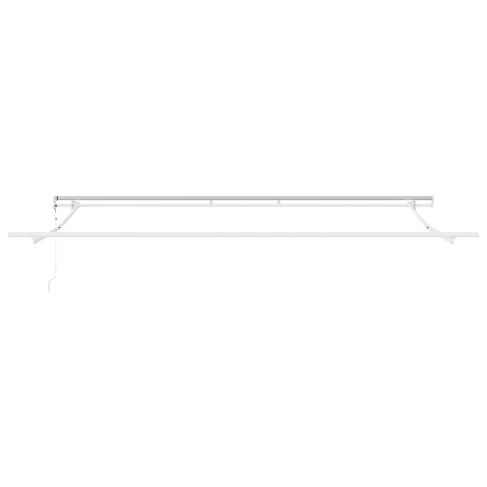 Produktbild för Utdragbar markis Vit 500 × 350 cm Duk och Aluminium