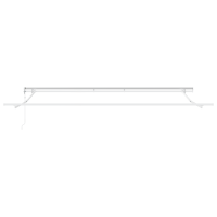 Produktbild för Utdragbar markis Vit 500 × 350 cm Duk och Aluminium