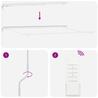 Produktbild för Utdragbar markis Vit 500 × 350 cm Duk och Aluminium
