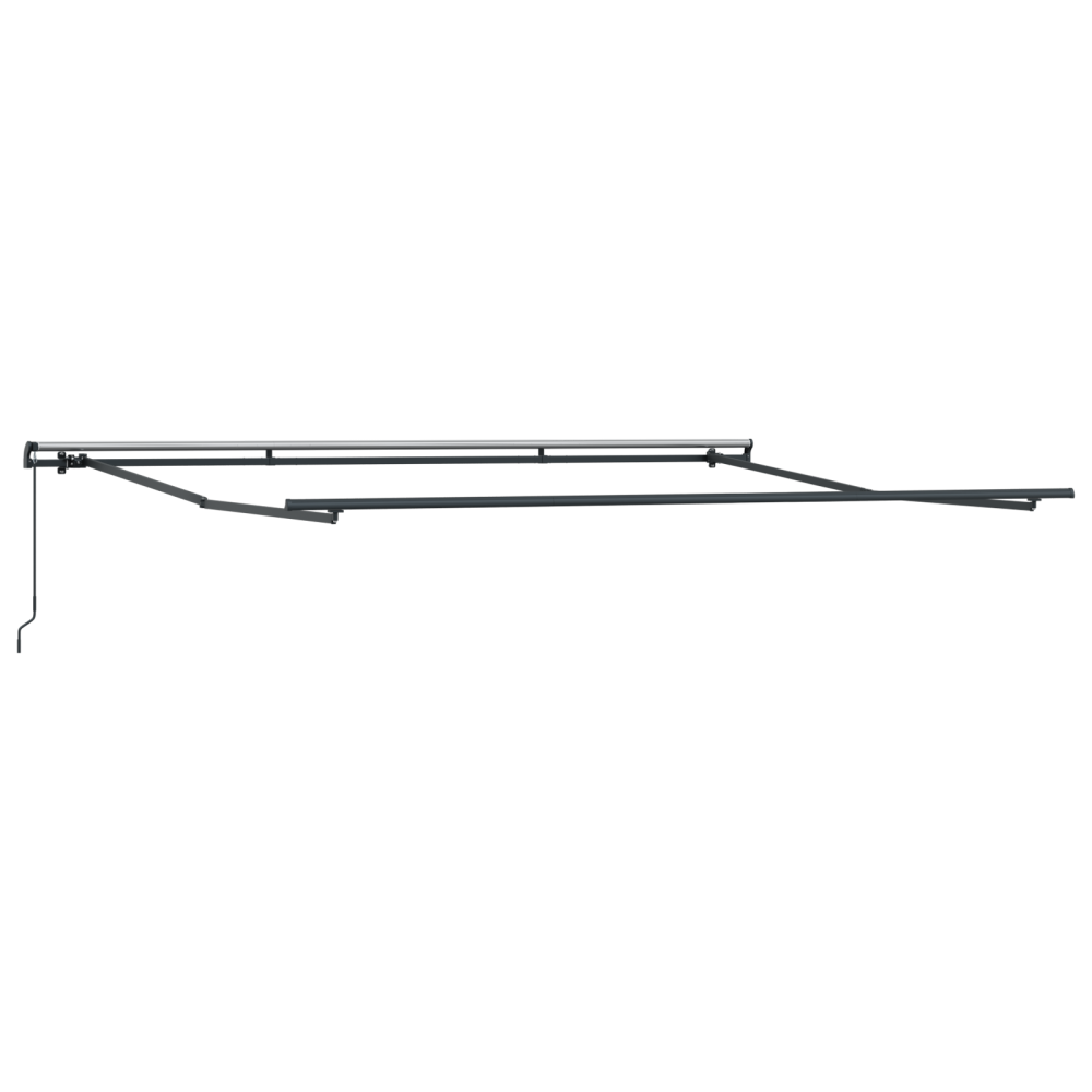 Produktbild för Utdragbar markis Vit 500 × 350 cm Polyester och aluminium