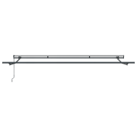 Produktbild för Utdragbar markis Vit 500 × 350 cm Polyester och aluminium
