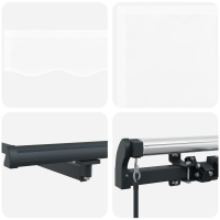 Produktbild för Utdragbar markis Vit 500 × 350 cm Polyester och aluminium