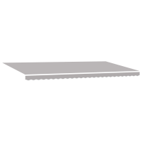 Produktbild för Utdragbar markis Ljusgrå 600 × 300 cm Duk och Aluminium
