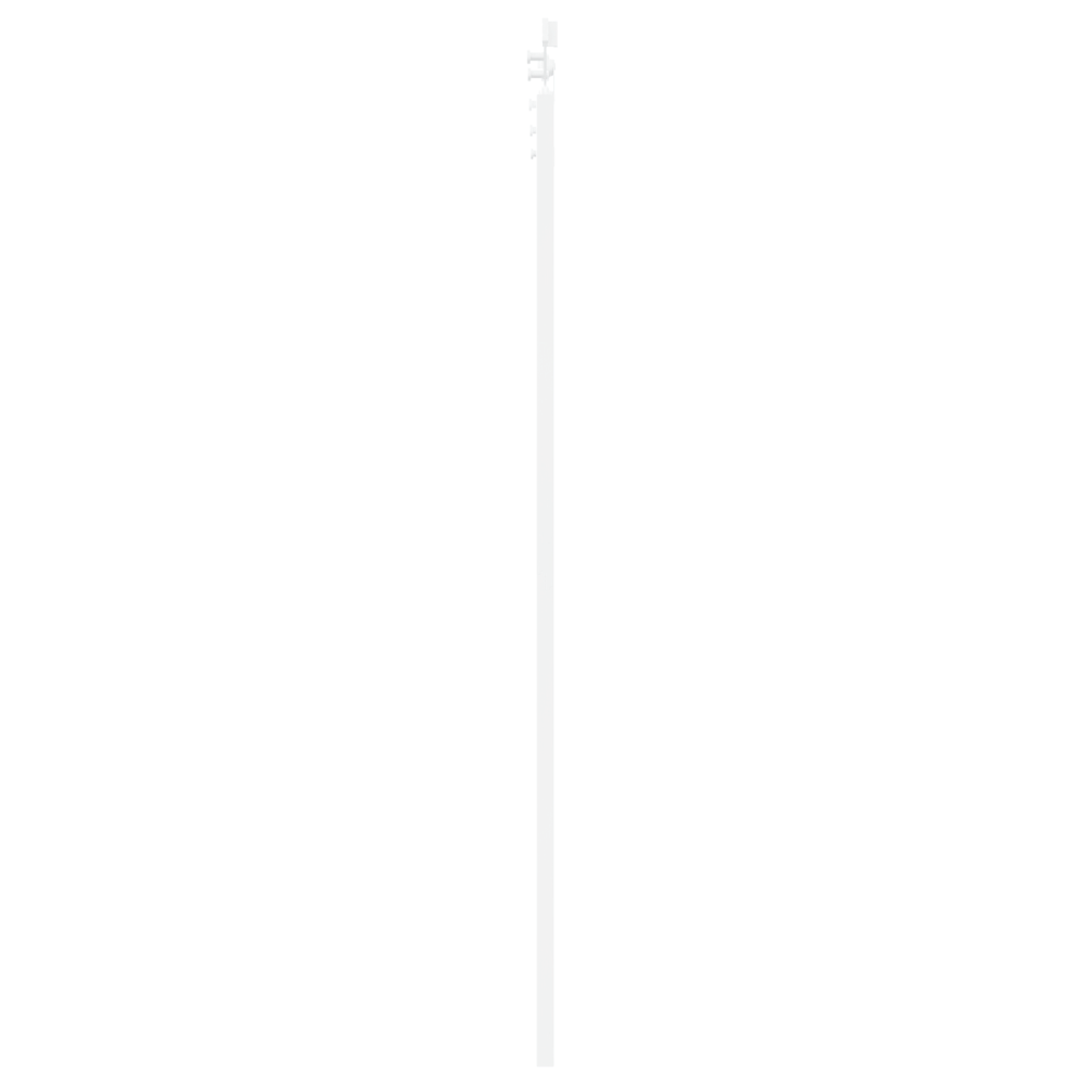 Produktbild för Skjutdörr ORKDAL Vit 83 x 211 cm Massivt tallträ och glas
