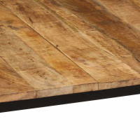 Produktbild för Matbord 140x70x75 cm massivt trä grov mango