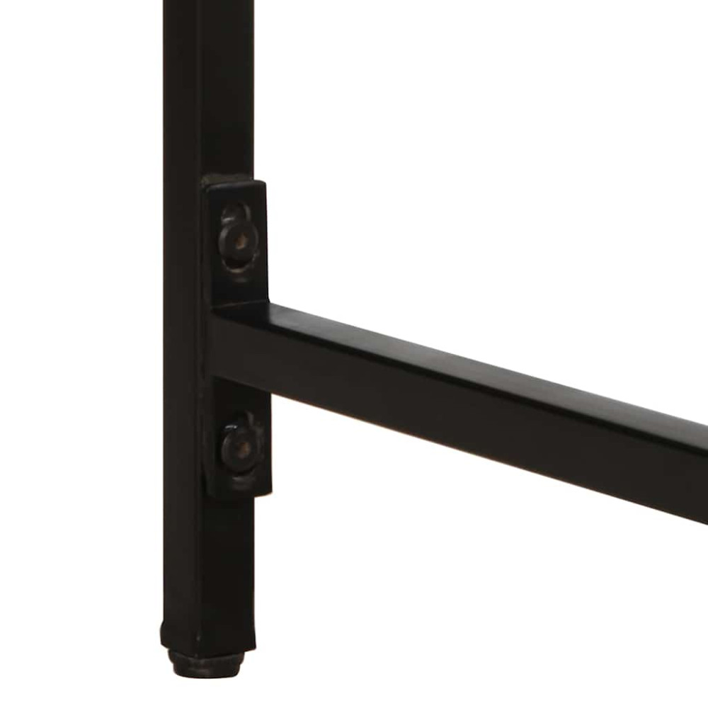 Produktbild för Matbord 140x70x75 cm massivt trä grov mango