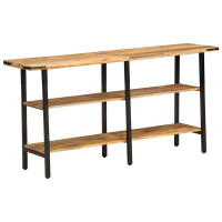 Produktbild för Avlastningsbord 140x35x70 cm mango i massivt trä