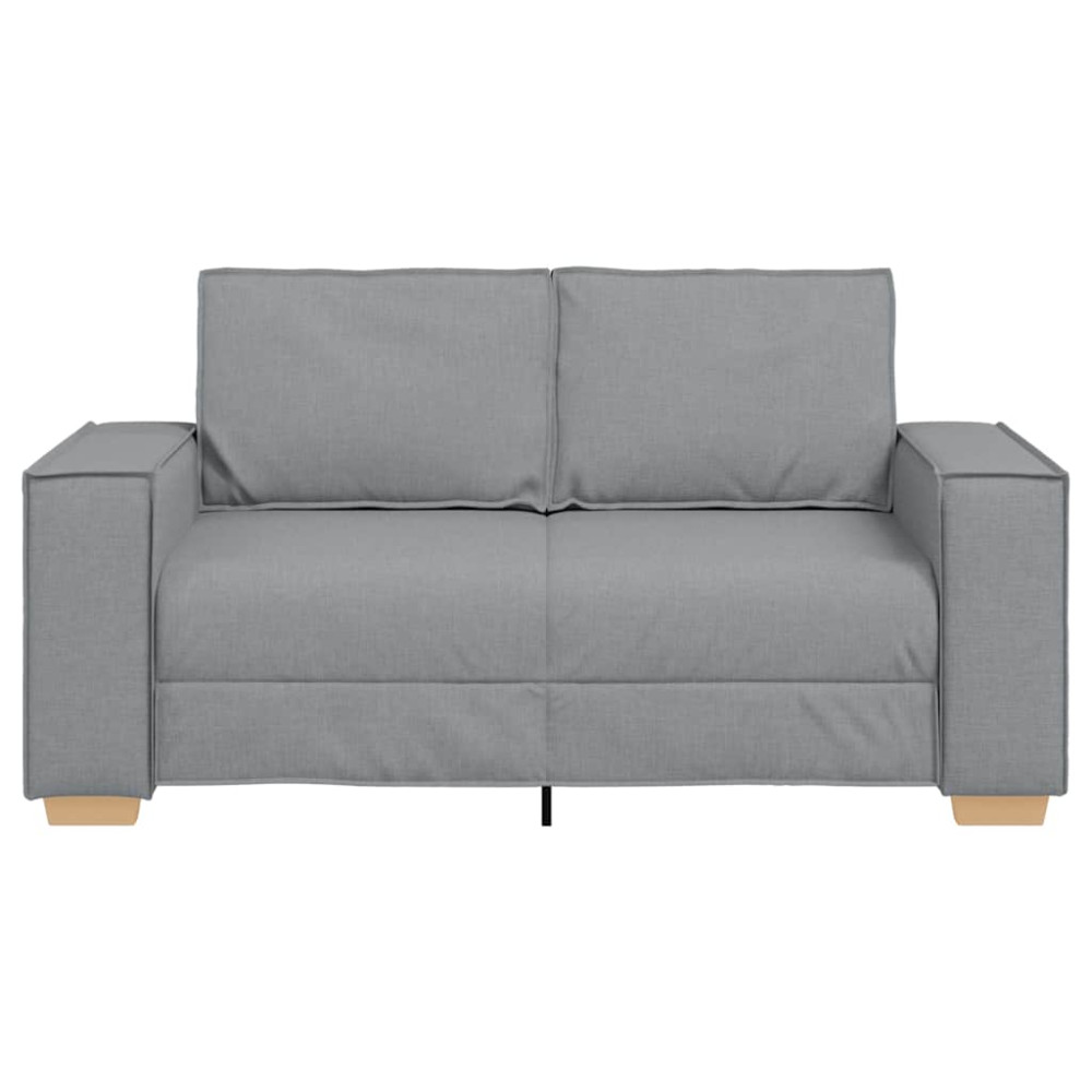 Produktbild för 2-sitssoffa ljusgrå 160x78x84 cm tyg