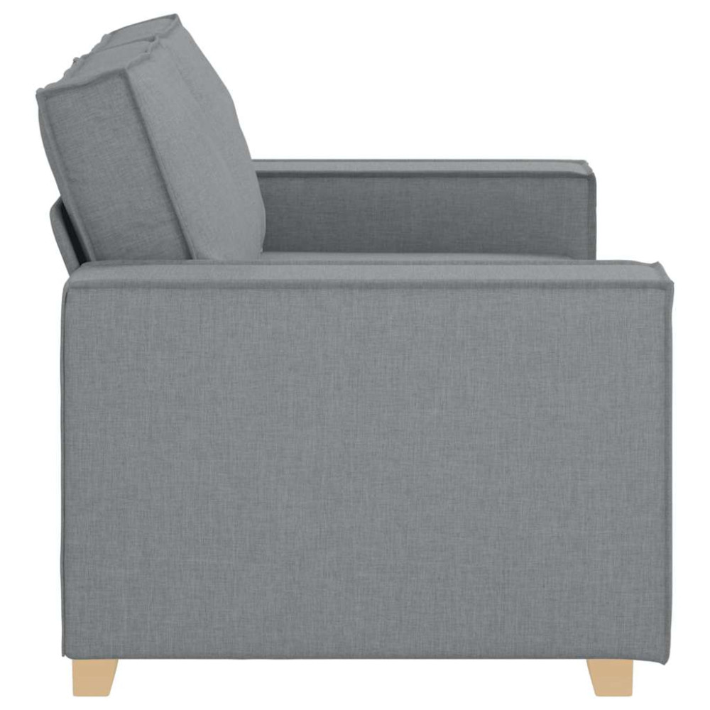 Produktbild för 2-sitssoffa ljusgrå 160x78x84 cm tyg