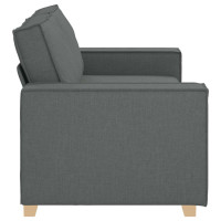 Produktbild för 2-sitssoffa mörkgrå 180x78x84 cm tyg