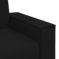 Produktbild för 2-sitssoffa svart 180x78x84 cm tyg