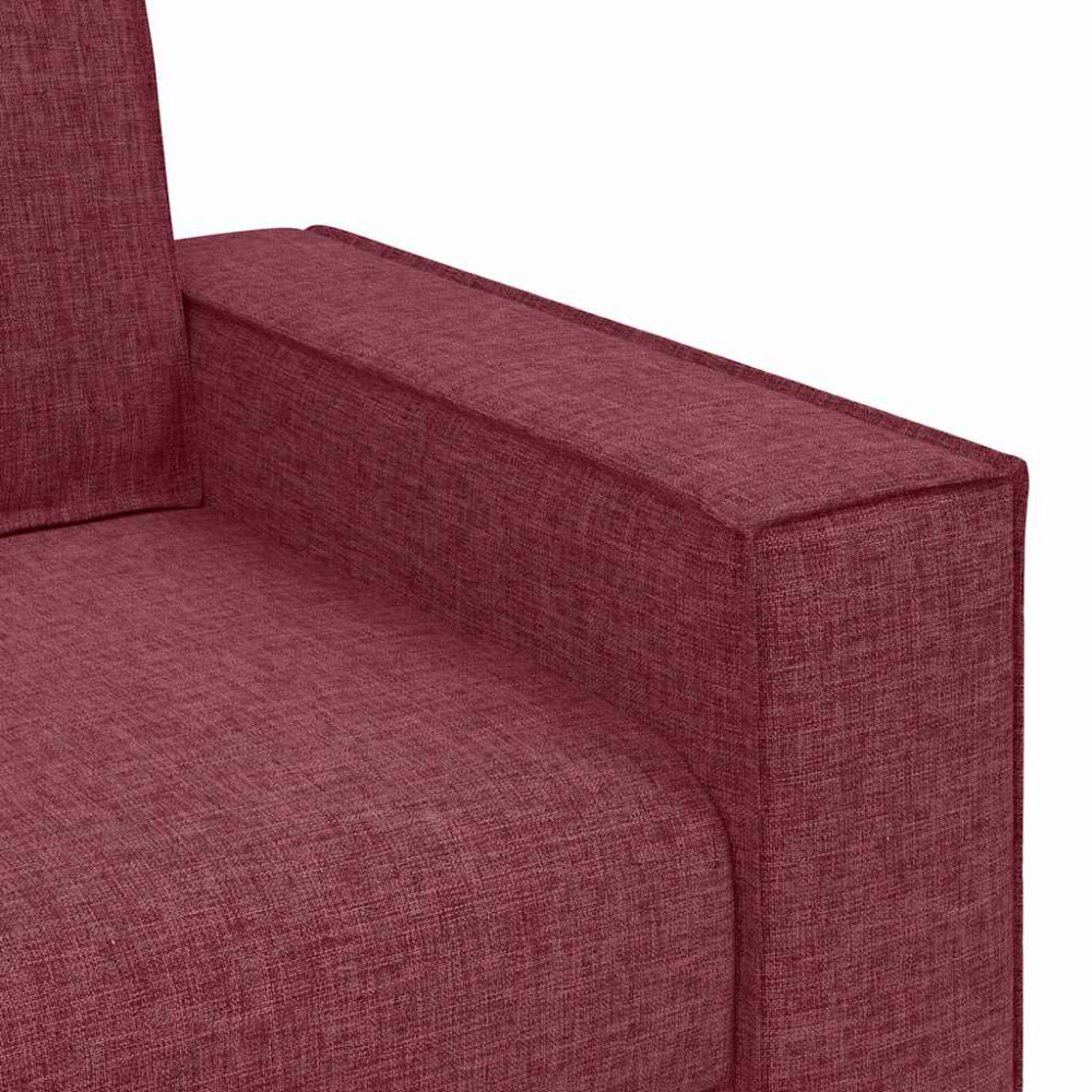 Produktbild för 2-sitssoffa vinröd 180x78x84 cm tyg