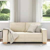 Produktbild för 2-sitssoffa linne 180x78x84 cm